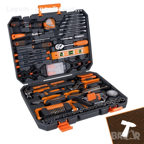 Професионален комплект инструменти Bigstren, гаечни ключове, битове, глави 3/8, 1/4, 72T, куфар, снимка 3 - Други инструменти - 52885941