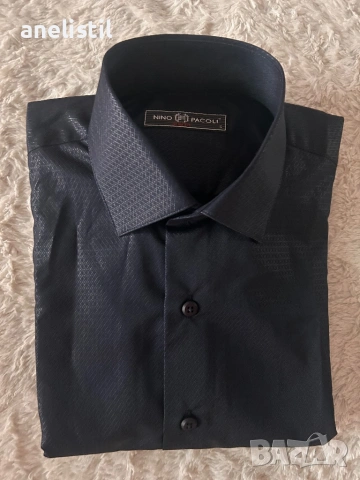 👔 NINO PACOLI Slim Fit – НОВА без етикет, снимка 3 - Ризи - 53481890