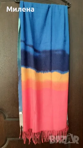 Голям шал от кашмир 70x180 см. - чисто нов
