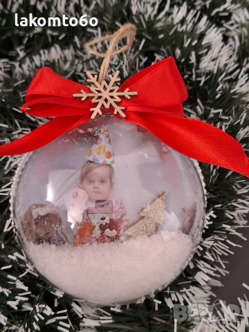 Коледни топки със снимка. 
