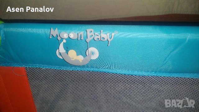 Предпазна преграда за креватче Mon Bebe, сгъваема, 120x43.5 cm, многоцветна, снимка 2 - Кошарки - 43724402