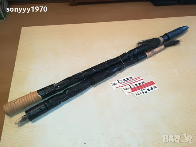 копие с резба и метален връх 140см 3012221206, снимка 2 - Антикварни и старинни предмети - 39143210