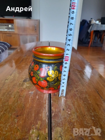 Стара дървена кутия,хохлома #17, снимка 3 - Други ценни предмети - 53076917