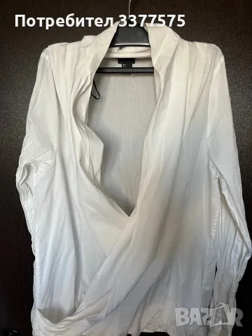 Блуза бяла H&M, снимка 2 - Блузи с дълъг ръкав и пуловери - 48546841