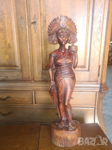 африканска статуетка масвина от тиково дърво, снимка 4 - Статуетки - 50821523