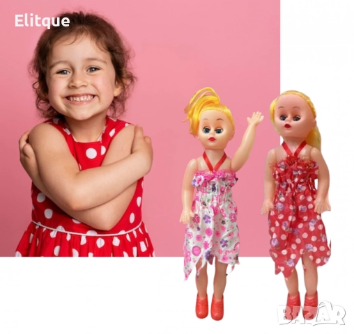 Красива кукла с елегантна флорална рокля, снимка 2 - Кукли - 52716564