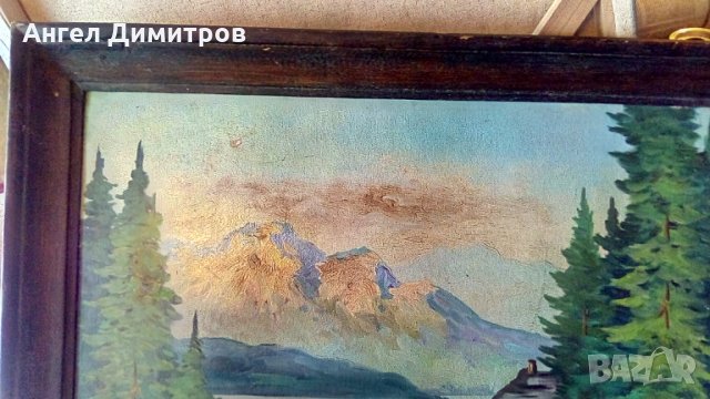 Стара маслена картина, снимка 8 - Картини - 32452061