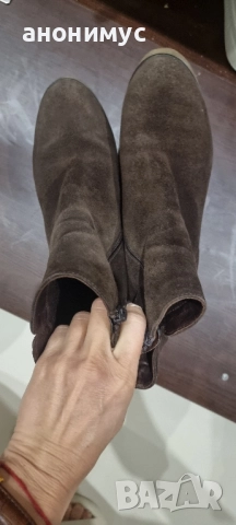 Боти естествен велур 