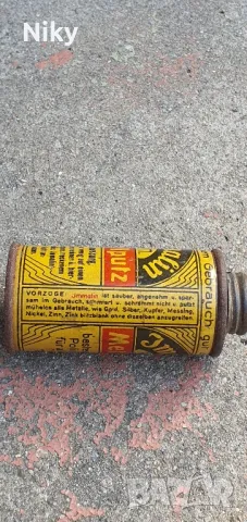 Немски метален флакон , снимка 2 - Антикварни и старинни предмети - 47576105