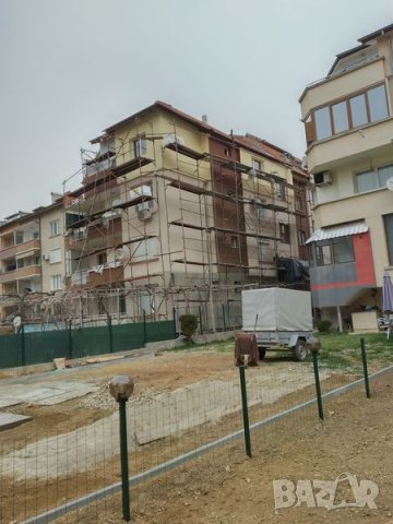 Топлоизолация със собствено скеле след трети и четвърти етаж