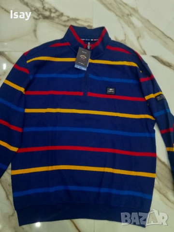 Мъжка блуза Паул Шарк 5ХЛ последен размер , снимка 5 - Пуловери - 53168750