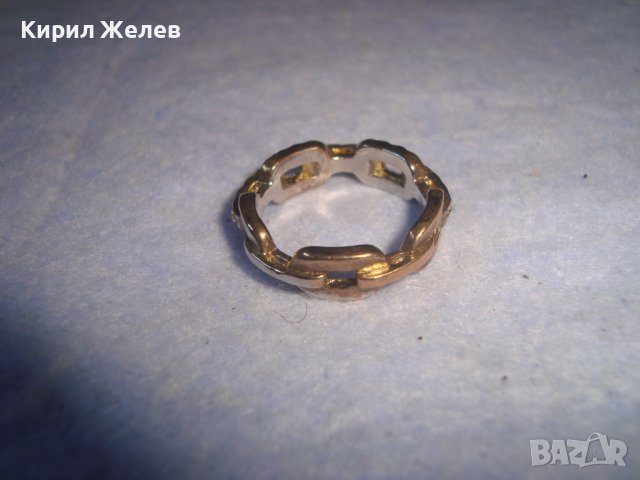 ПОЗЛАТЕН НЕЖЕН КРИСТАЛЕН ФЕШЪН АРТ ПРЪСТЕН 27774, снимка 4 - Пръстени - 37412643