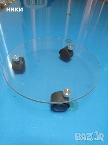 Стъклена поставка на колела 209, снимка 1