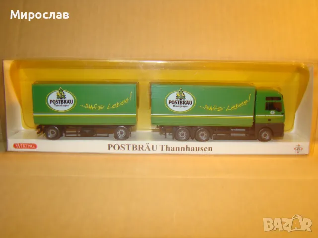 WIKING H0 1/87 MAN TGA КАМИОН МОДЕЛ ТИР ИГРАЧКА