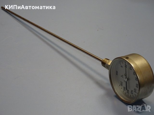 биметален термометър Wika thermometer ф100mm, 0/+200°C, L-650mm, снимка 8 - Резервни части за машини - 37083728