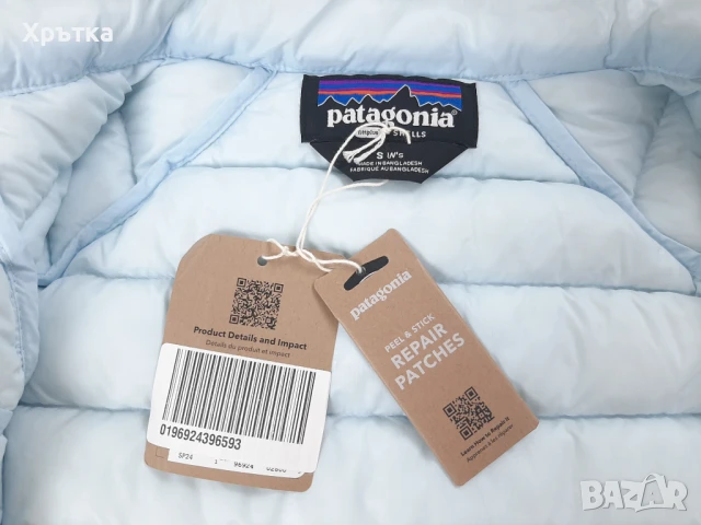 Patagonia Down Sweater - Оригинално дамско яке с пух размер S, снимка 11 - Якета - 51252109