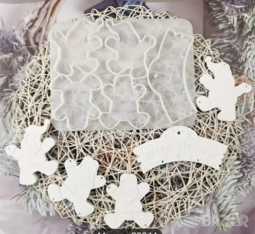 Молд за пано с дядо Коледа, снимка 3 - Форми - 48034237