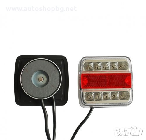 LED стопове с магнит комплект с окабеляване 12V, снимка 4 - Аксесоари и консумативи - 32400711
