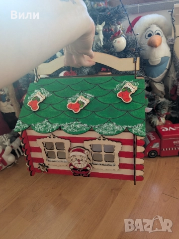 Кутия - коледна къща, снимка 2 - Декорация за дома - 52522295