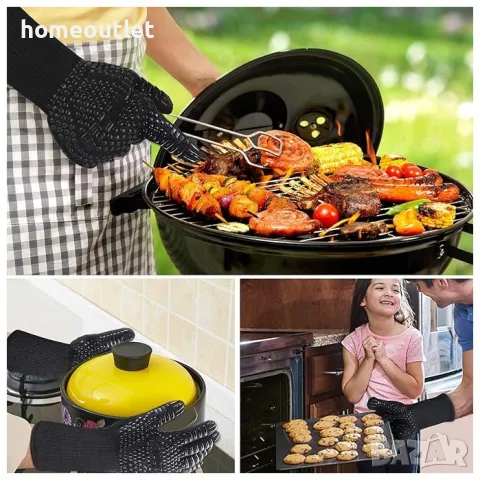 Ръкавици за барбекю MILCEA HEAT RESISTANT BBQ GLOVES, снимка 2 - Други - 47545830