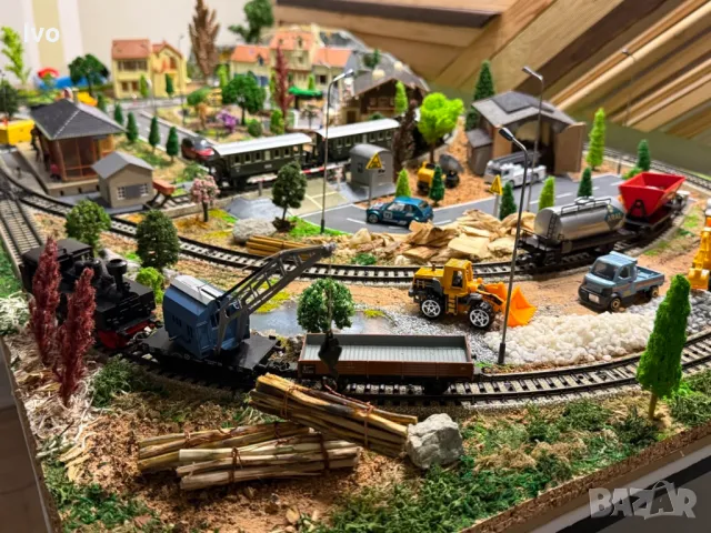 ел. влакче Marklin HO диорама ж.п. макет, снимка 3 - Влакчета, самолети, хеликоптери - 49577524
