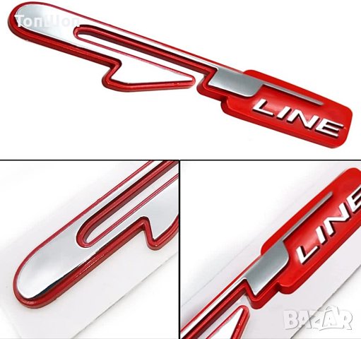 GT Line емблема - Red, снимка 3 - Аксесоари и консумативи - 42960008