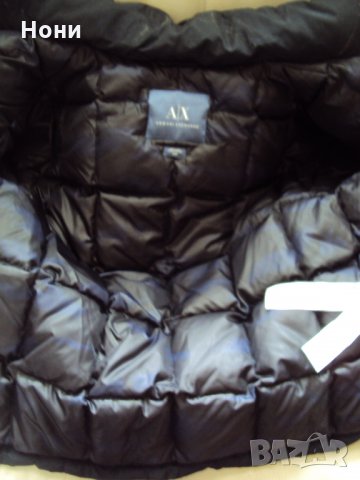 Пухено унисекс яке на Armani Exchange тип къса парка, снимка 6 - Якета - 32210338
