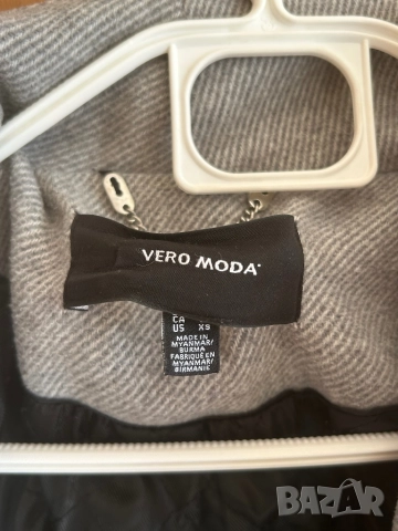 Сиво стилно палто, снимка 8 - Палта, манта - 52963673