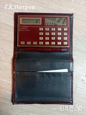 Стар калкулатор "Unisonic" LC285 solar, снимка 3 - Антикварни и старинни предмети - 43804054