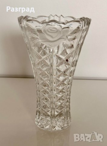 Ретро кристална ваза, снимка 5 - Вази - 43325690