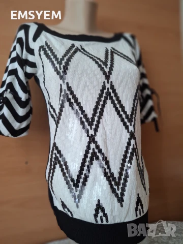 Дамска блуза , плетиво и паети ARTISTIC