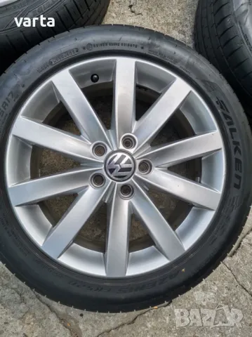 4бр ОРИГИНАЛНИ VW, МАГНЕЗИЕВИ джанти ФОЛКСВАГЕН 7x17,5x112, снимка 5 - Гуми и джанти - 50317224