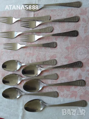 6 вилици и 6 лъжици