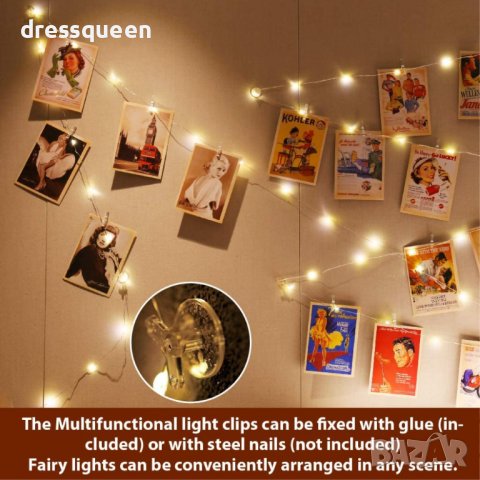 3812 Щипки за снимки с лед осветлние, снимка 6 - Други стоки за дома - 39725613