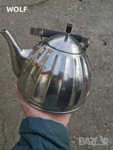 Руски маркиран ретро чайник 2литра, снимка 2 - Антикварни и старинни предмети - 48604811