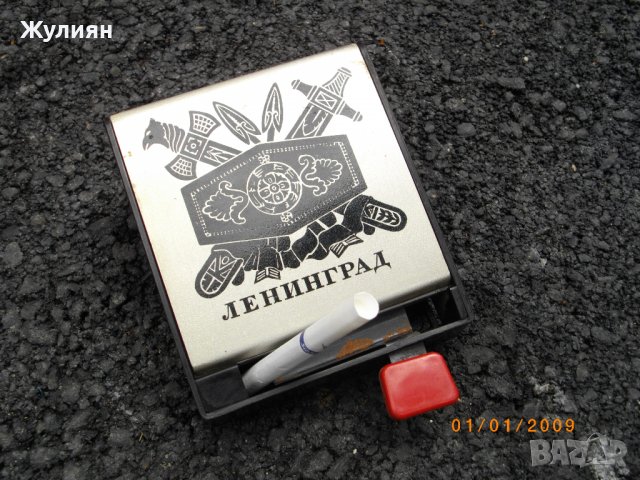 СТАРА НАСТОЛНА ТАБАКЕРА СССР ЛЕНИНГРАД, снимка 7 - Антикварни и старинни предмети - 37062176