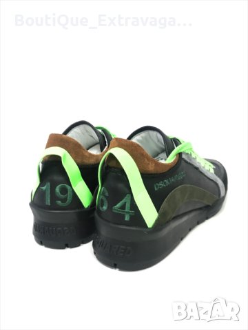 Мъжки обувки Dsquared Black/Green !!!, снимка 5 - Маратонки - 44032970