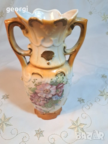 Стара порцеланова ваза 34/1, снимка 2 - Декорация за дома - 53565489