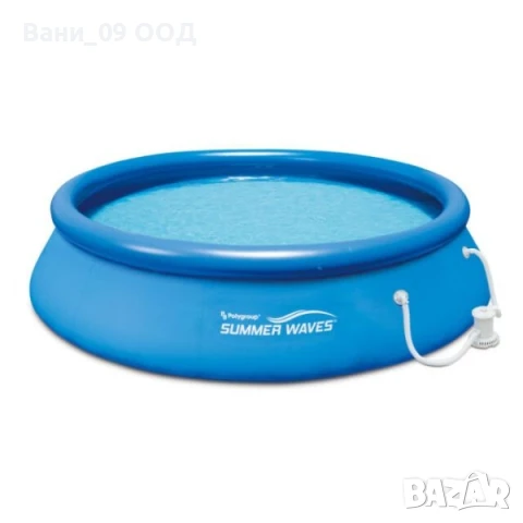 Надуваем басейн с филтрираща помпа, снимка 3 - Басейни и аксесоари - 50818720