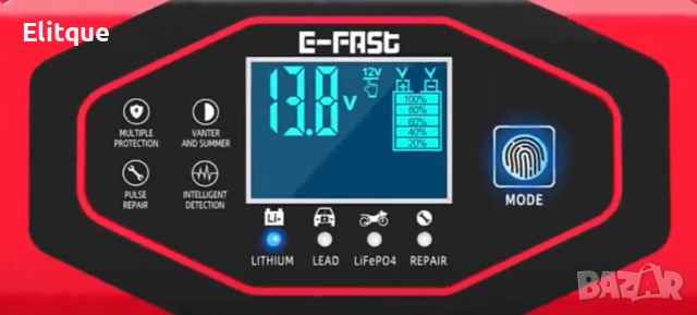 Умно зарядно за акумулатор 12/24V, ZYX-J40, снимка 4 - Друга електроника - 52714233
