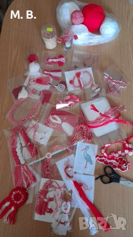 Ръчно изработени мартеници традиционни - 600 бр. - уникални модели, снимка 3 - Декорация за дома - 53197920