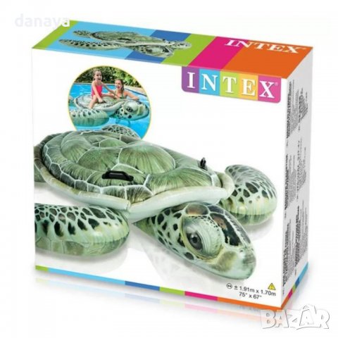 2937 Надуваема играчка Костенурка INTEX REALISTIC SEA TURTLE RIDE-ON, 191 х 170 см, снимка 2 - Водни спортове - 37118192