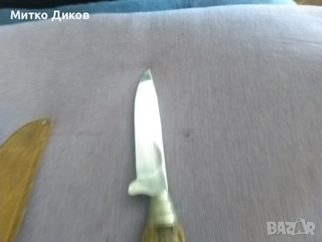 Нож от соца на БЛРС 250х100мм острие с кания естествена кожа, снимка 4 - Ножове - 51006549