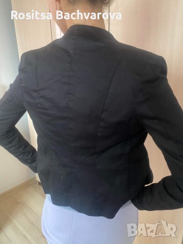 Черно елегантно сако Cacadu, S размер, снимка 8 - Сака - 27770304