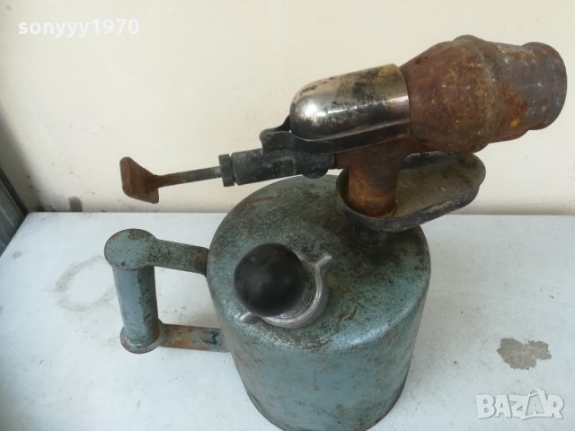 бензинова лампа-синя/сива 0204211634, снимка 13 - Колекции - 32399280