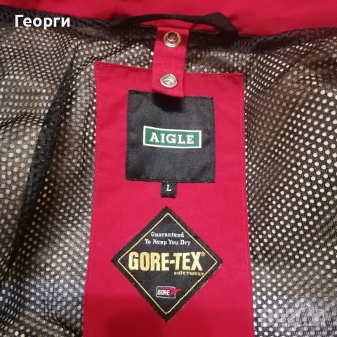 Мъжко яке ветровка AIGLE GORE-TEX Размер L, снимка 3 - Якета - 39025611