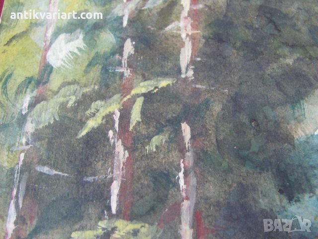 30-те Оригинална Авторска Картина акварел, снимка 7 - Картини - 26835262