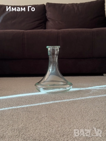 hookahTree Traditional стъклена ваза за наргиле ~43 мм гърловина – аксесоар за shisha / hookah