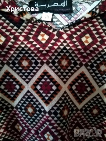 Дълга туника-рокля с качулка и къса предна част, L/XL, снимка 4 - Туники - 37914407