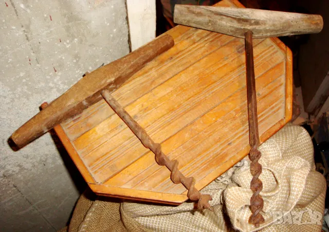 Стара ножица над 100г. свредели винтидж, снимка 5 - Антикварни и старинни предмети - 48369983